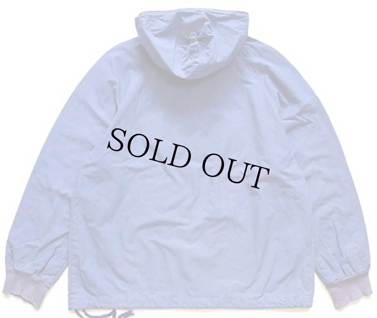 画像2: スウェーデン製 チェックライナー コットンポプリン アノラックパーカー 薄青紫 (2)