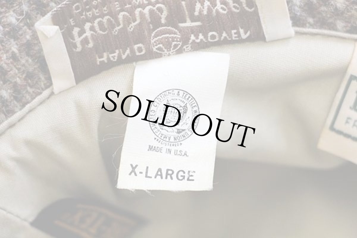 画像6: 90s USA製 L.L.Bean Harris Tweedハリスツイード×GORE-TEXゴアテックス ツイード ウールハット XL (6)