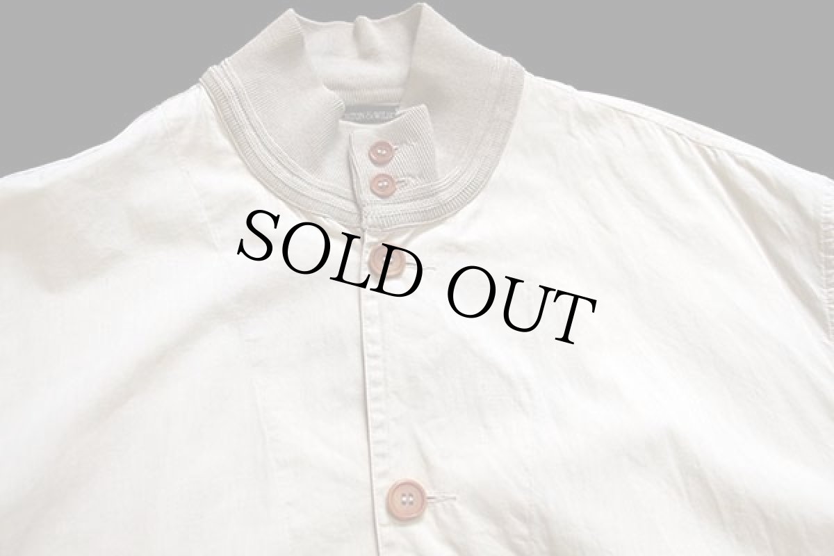 画像3: イタリア製 NORTON&WILSON A-1タイプ コットンポプリン ジャケット アイボリー 52 (3)