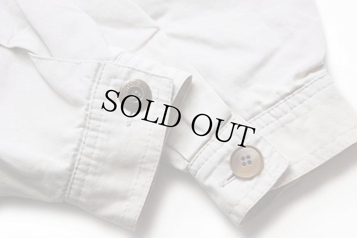 画像9: イタリア製 ステンシル コットンパーカー 薄ベージュ M (9)