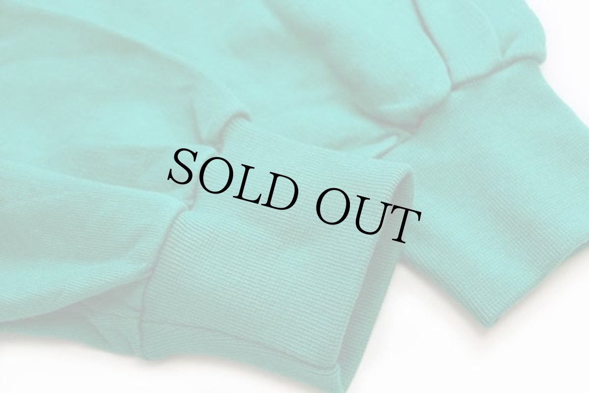 画像7: デッドストック★80s イタリア製 Championチャンピオン スクリプト ビッグロゴ 前V スウェット 緑 L (7)