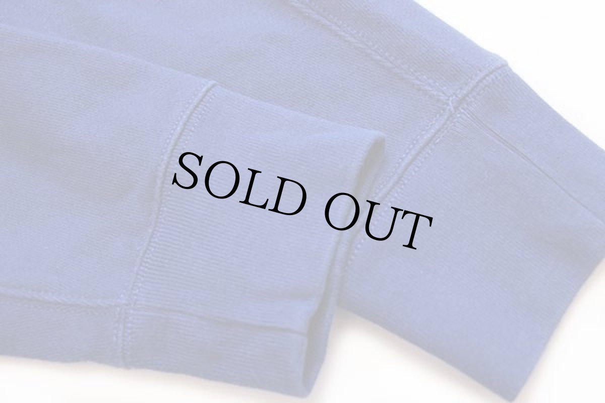 画像6: ポロ ラルフローレン ワンポイント フード裏サーマル スウェット ジップパーカー 青 M (6)