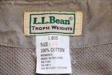 画像4: 90s L.L.Bean TROPIC WEIGHTS コットン サファリベスト グレーベージュ W-L★カメラマン (4)