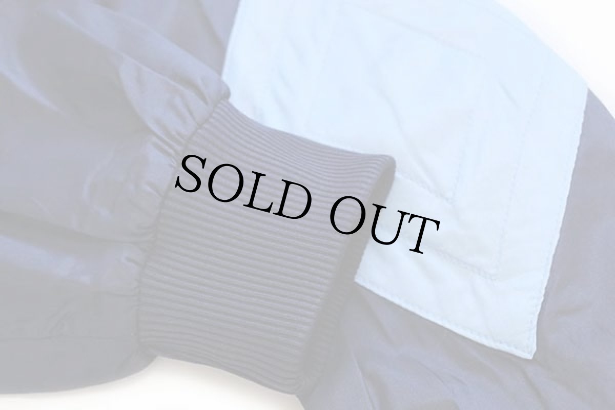 画像6: 80s adidasアディダス トレフォイル ロゴ ツートン 切り替え エルボーパッチ付き ナイロンジャケット L (6)