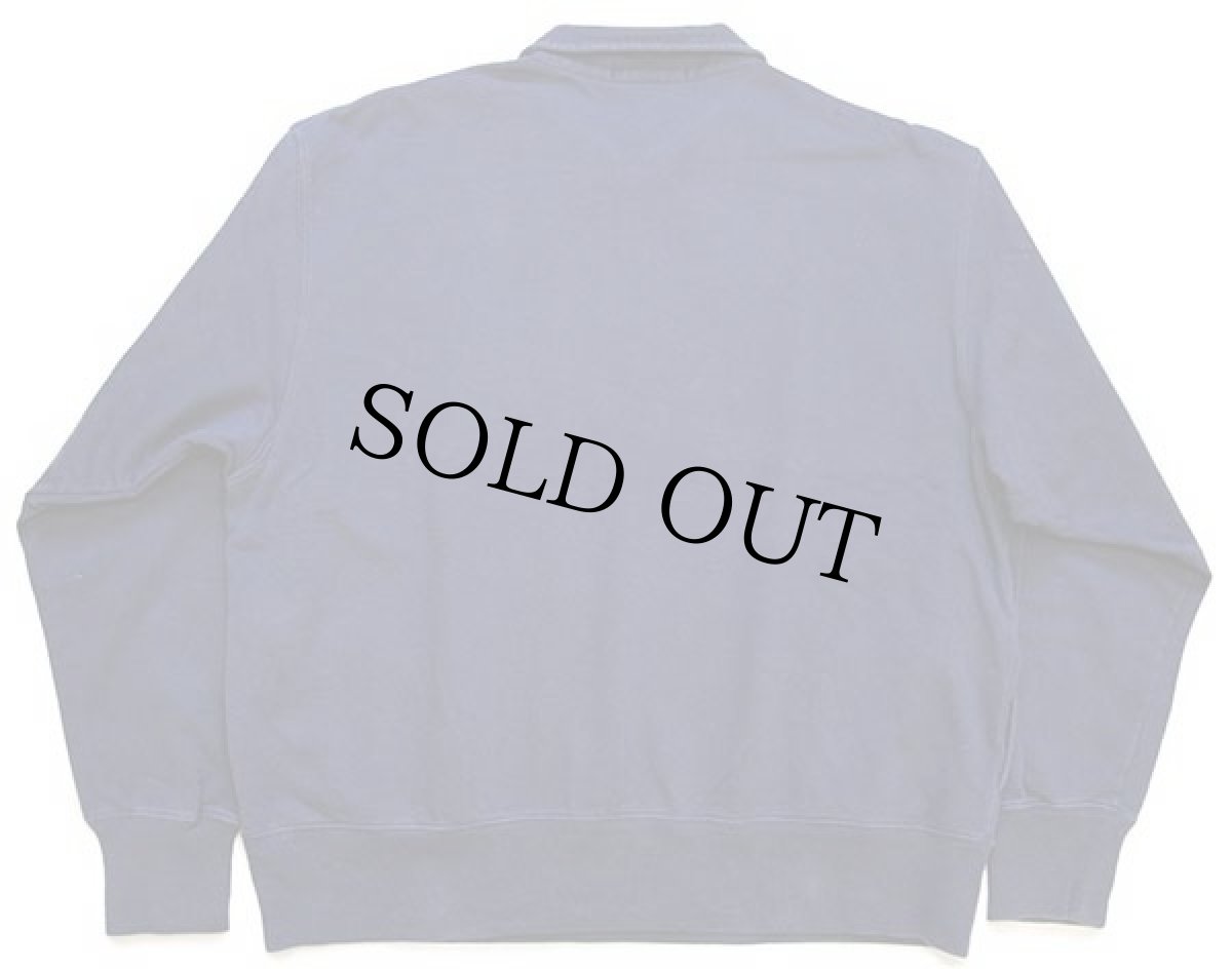 画像2: 90s ポロ ラルフローレン P ハーフジップ コットン スウェット 紺 L (2)