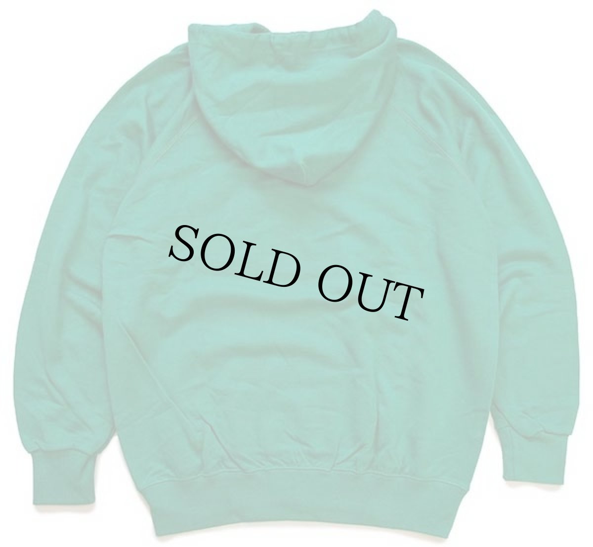 画像2: デッドストック★80s イタリア製 Championチャンピオン スクリプト ビッグロゴ 前V スウェットパーカー 緑 M (2)