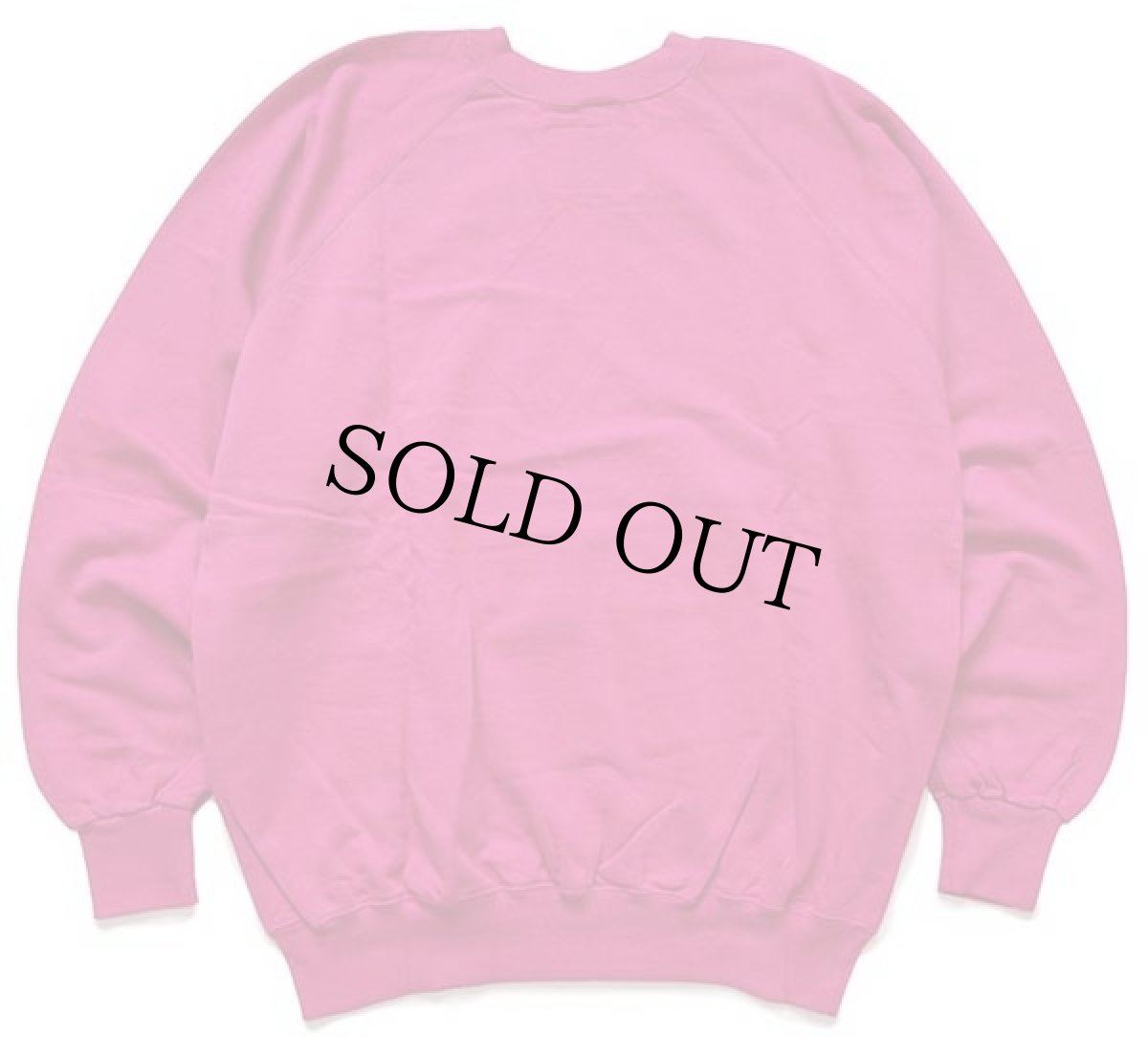 画像2: デッドストック★80s イタリア製 Championチャンピオン スクリプト ビッグロゴ 前V スウェット ピンク L (2)