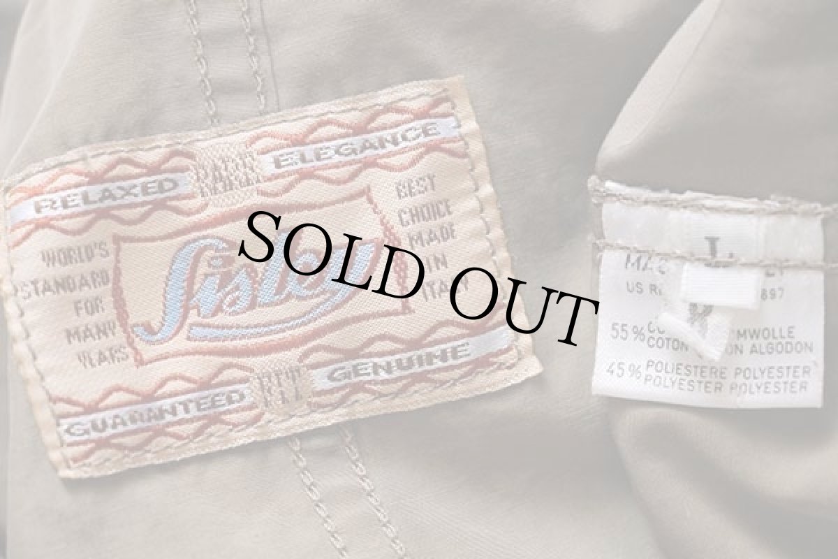 画像4: イタリア製 Sisley チンスト&フード付き フィールドコート グレーブラウン L★ジャケット (4)