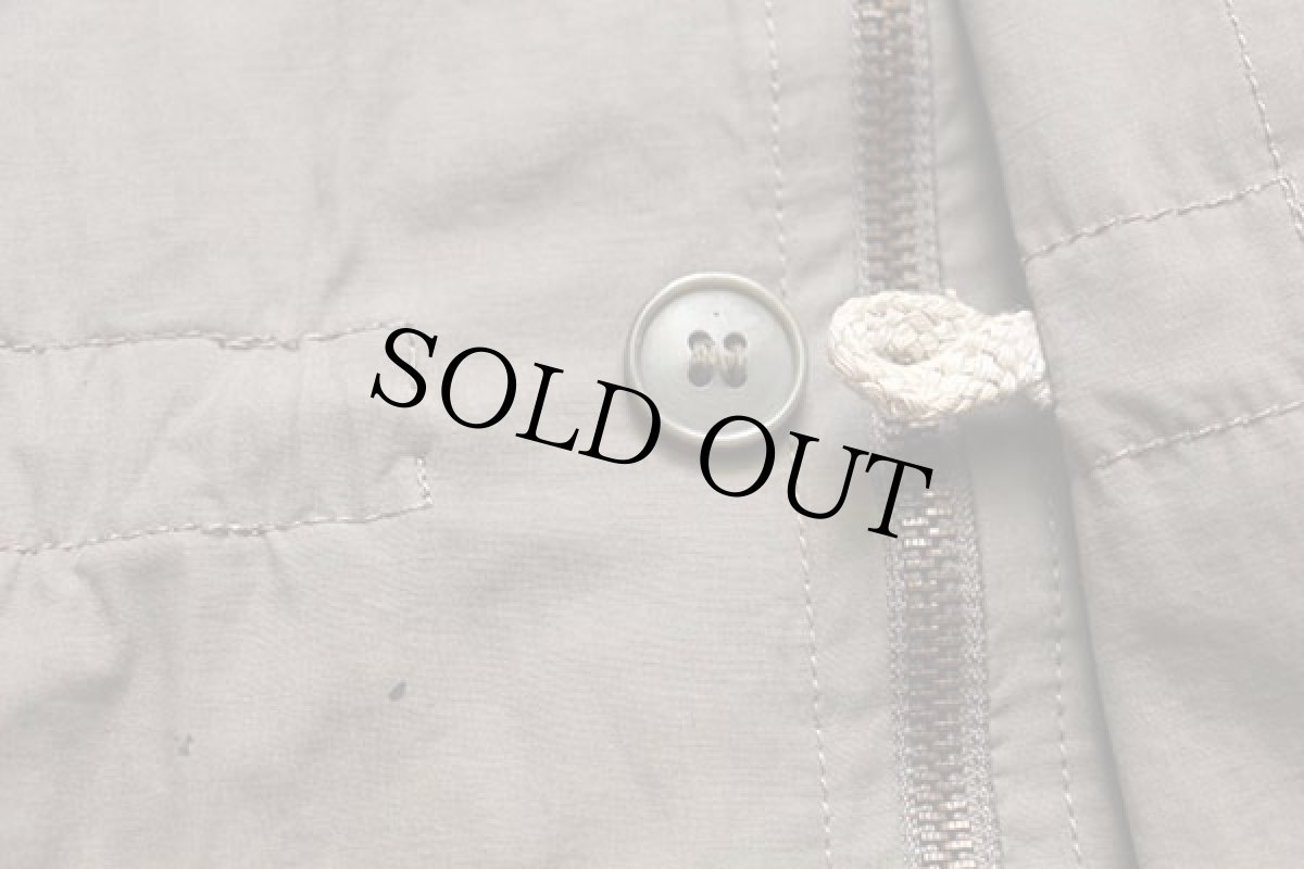 画像6: イタリア製 Sisley チンスト&フード付き フィールドコート グレーブラウン L★ジャケット (6)