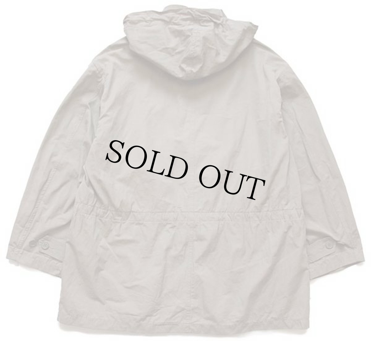 画像2: イタリア製 Sisley チンスト&フード付き フィールドコート グレーブラウン L★ジャケット (2)