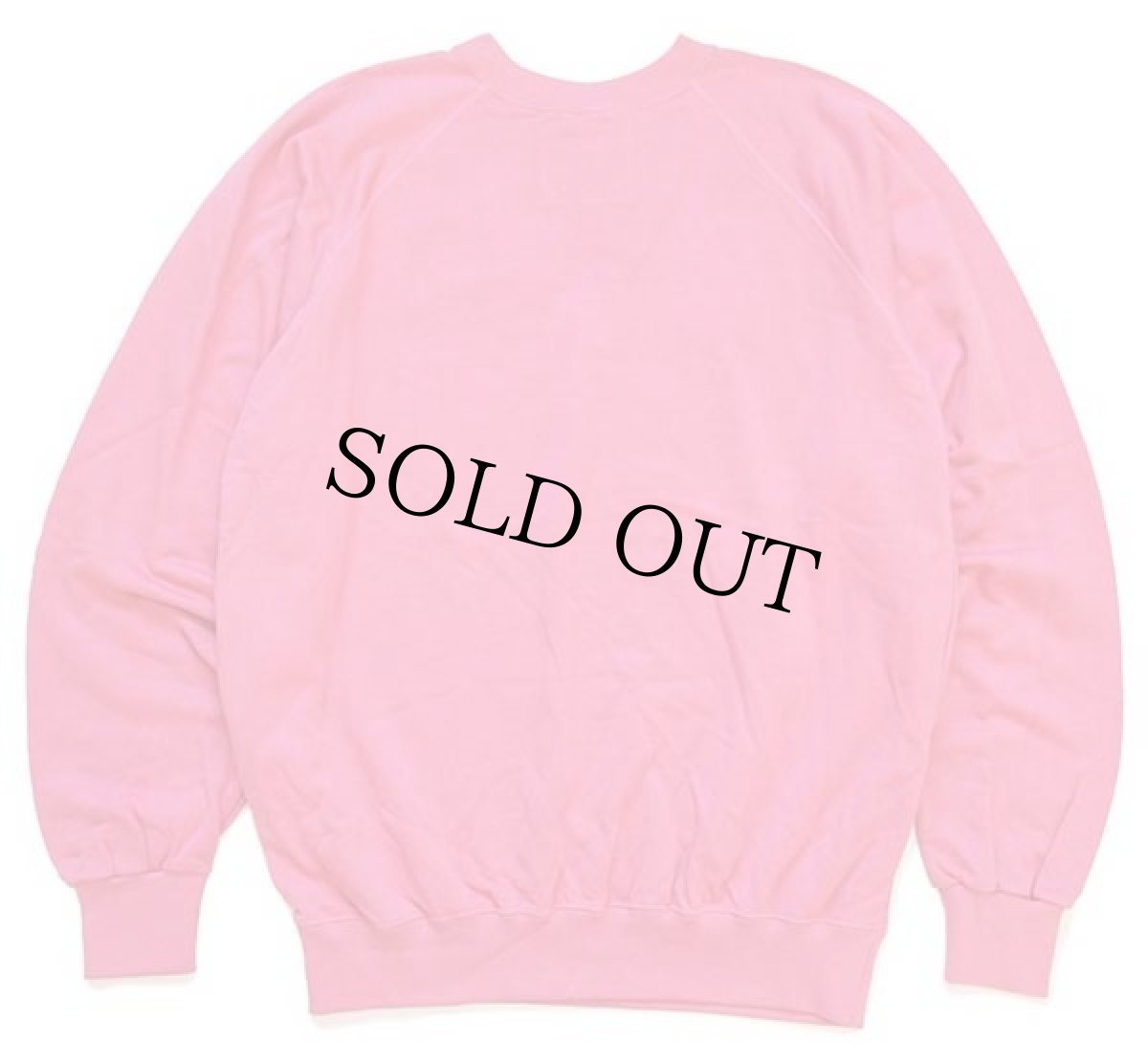 画像2: デッドストック★80s イタリア製 Championチャンピオン スクリプト ビッグロゴ 前V スウェット ピンク L (2)