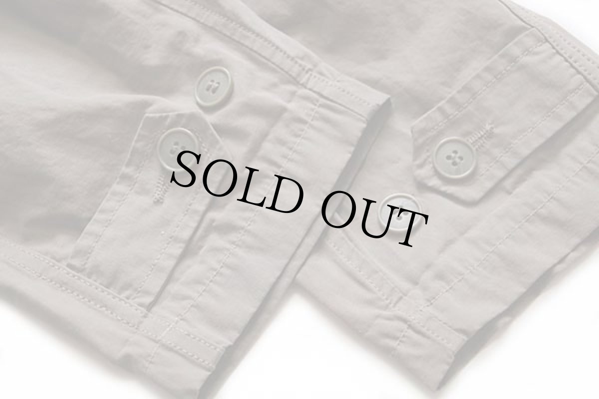 画像7: イタリア製 Sisley チンスト&フード付き フィールドコート グレーブラウン L★ジャケット (7)