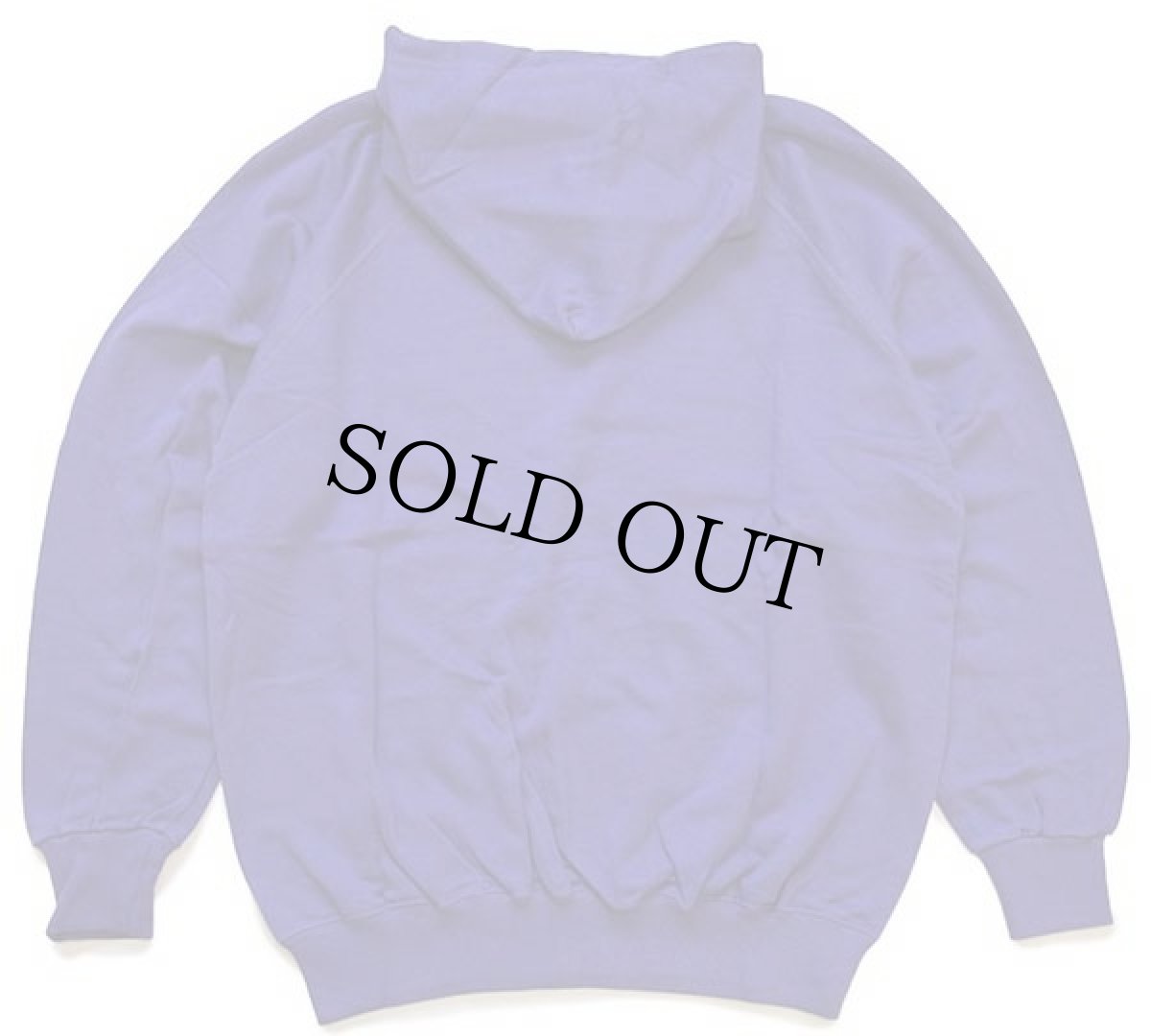 画像2: デッドストック★80s イタリア製 Championチャンピオン スクリプト ビッグロゴ 前V スウェットパーカー 青紫 L (2)