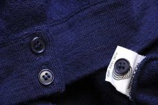 画像5: 70s フランス製 CHEMISE LACOSTE ラコステ ワンポイント ウールニット カーディガン 紺 46 (5)