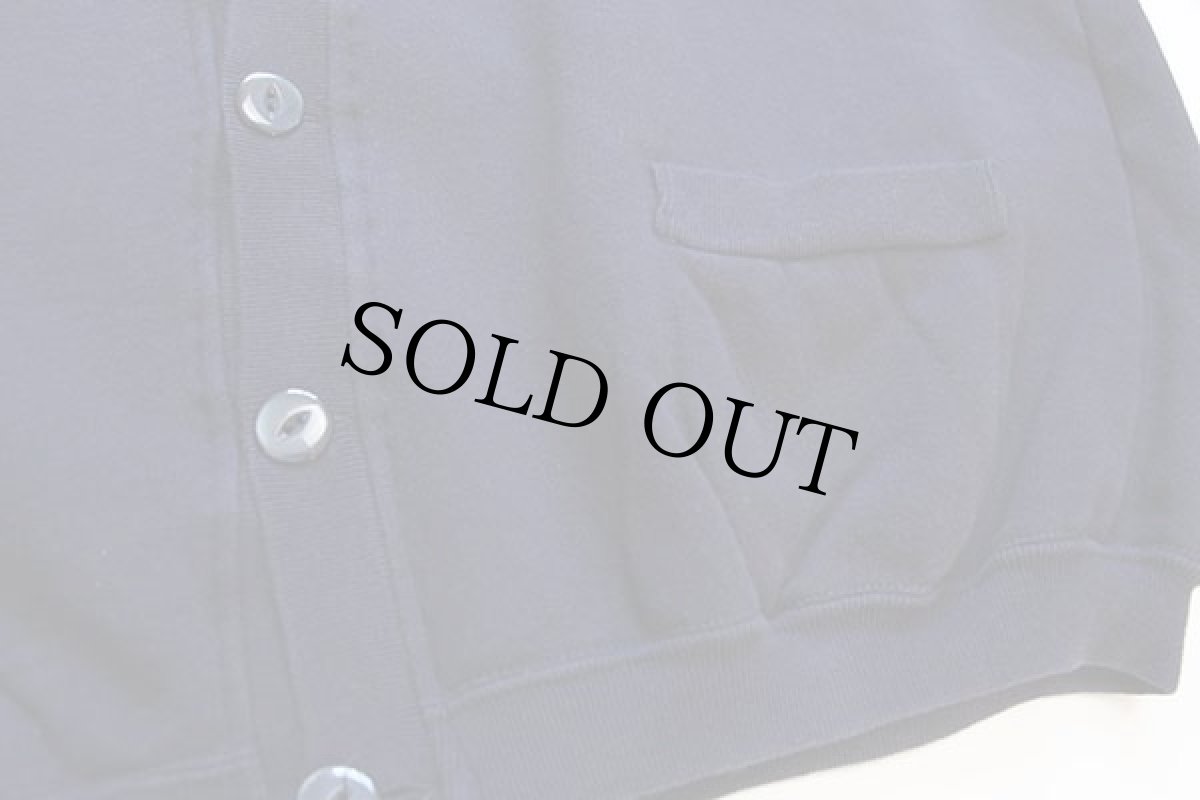 画像5: 90s イタリア製 RIFLE ワンポイント スウェット カーディガン 濃紺 L (5)