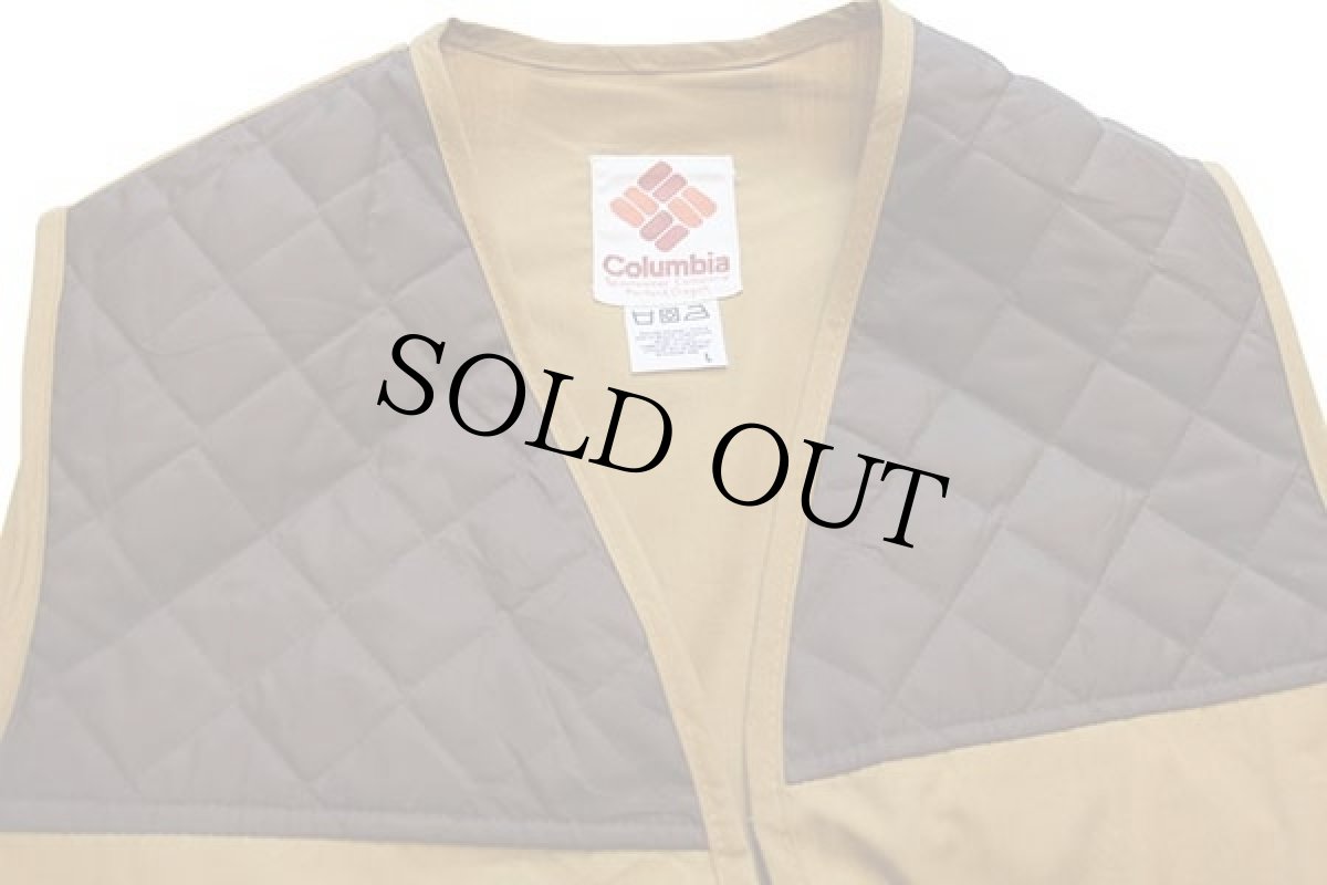 画像3: 80s Columbiaコロンビア ハンティングベスト 茶 L (3)