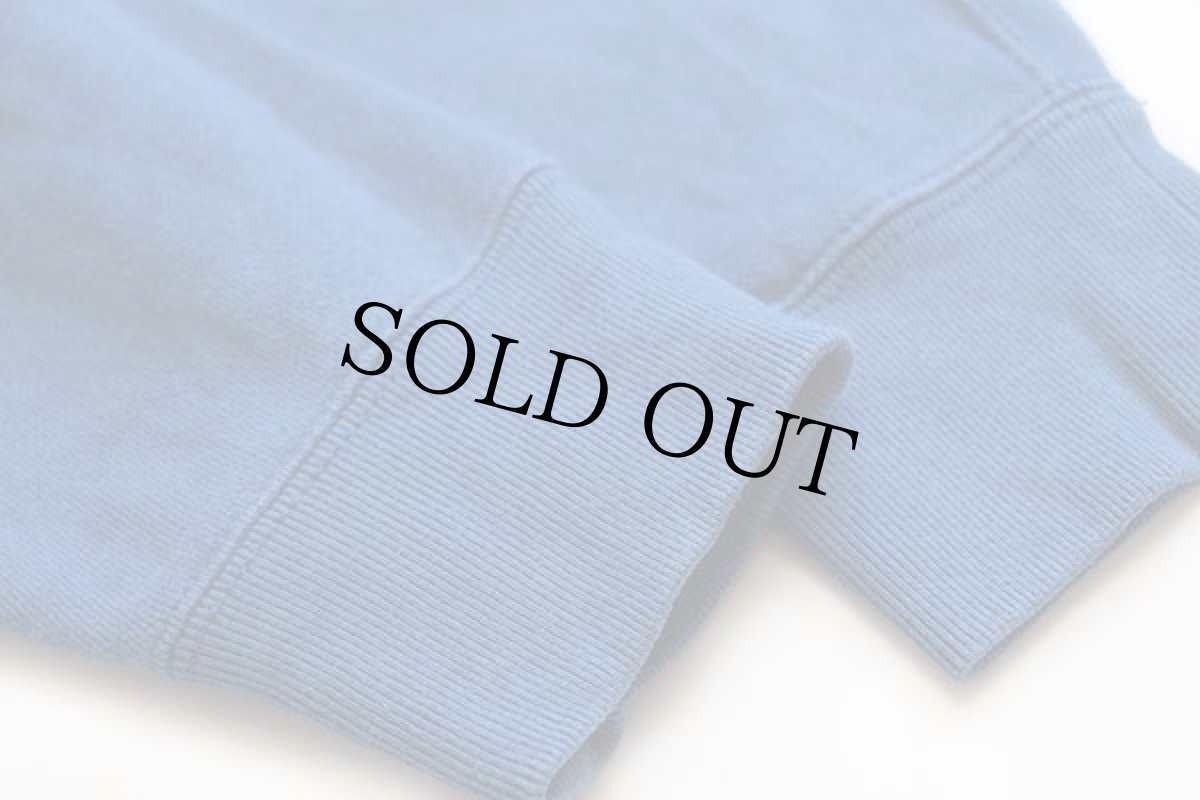 画像5: ポロ ラルフローレン ワンポイント フード裏サーマル スウェット ジップパーカー 薄青 M (5)