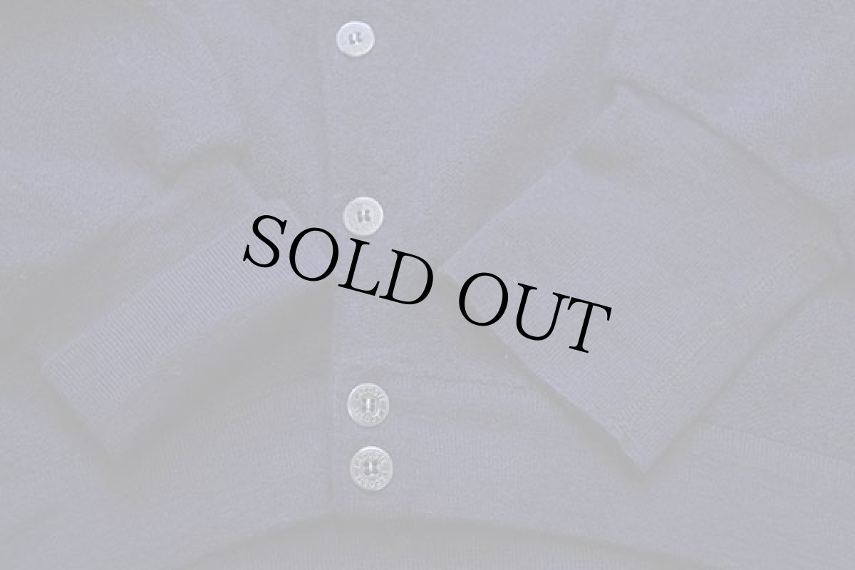 画像5: 90s LACOSTEラコステ ワンポイント ウールニット カーディガン 紺 7 (5)