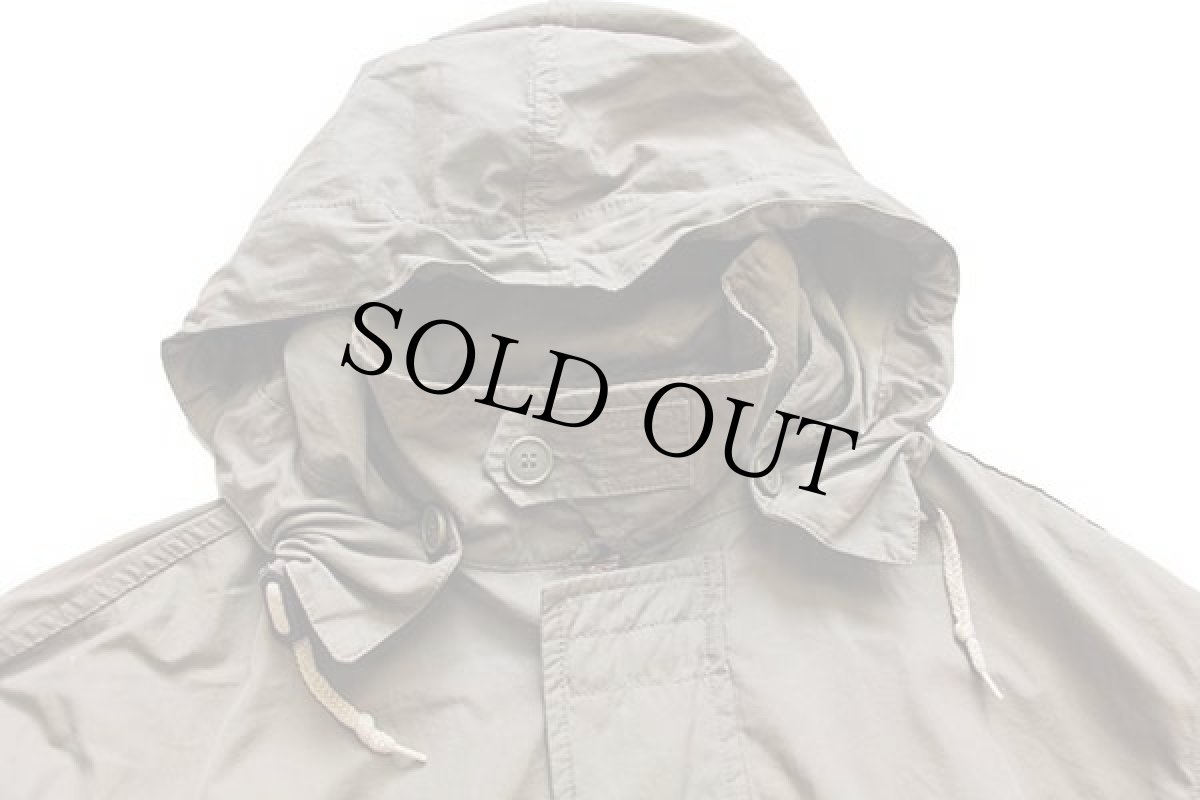 画像3: イタリア製 Sisley チンスト&フード付き フィールドコート グレーブラウン L★ジャケット (3)