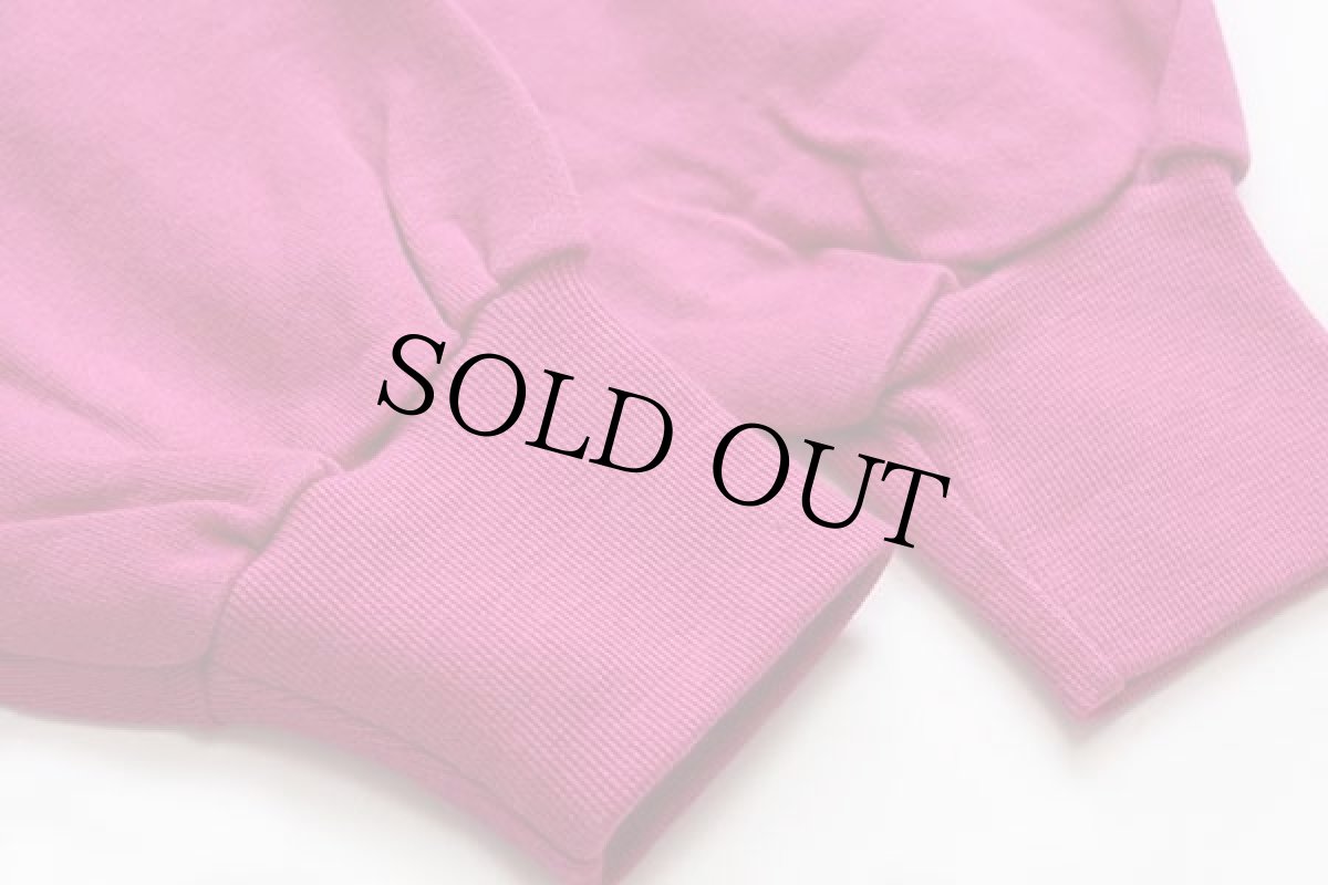 画像7: デッドストック★80s イタリア製 Championチャンピオン スクリプト ビッグロゴ 前V スウェット ピンク L (7)