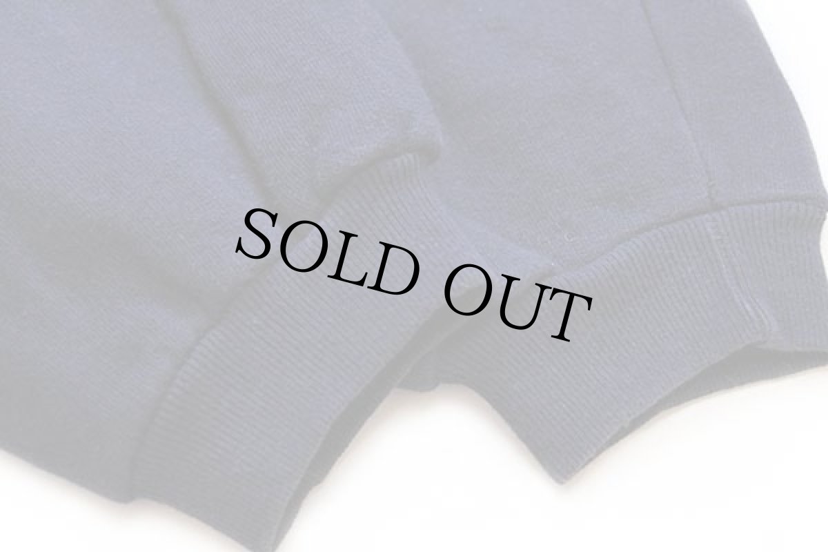 画像6: 90s イタリア製 RIFLE ワンポイント スウェット カーディガン 濃紺 L (6)