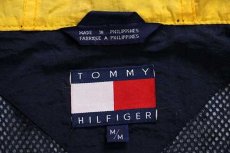 画像4: 90s TOMMY HILFIGERトミーヒルフィガー SAILING GEAR セーリング ロゴ パッチ付き マルチカラー 切り替え ナイロンパーカー (4)