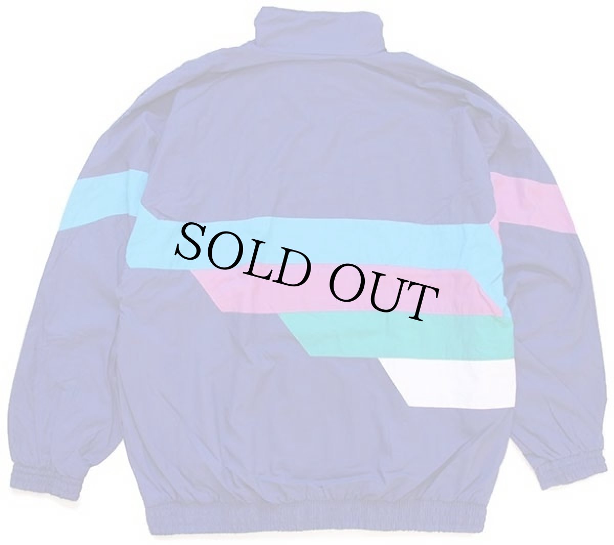 画像2: 90s adidasアディダス トレフォイル ロゴ刺繍 マルチカラー Tactel ナイロンジャケット L (2)