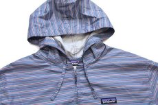 画像3: patagoniaパタゴニア Light & Variable Hoody ランダムボーダー ナイロンパーカー L (3)