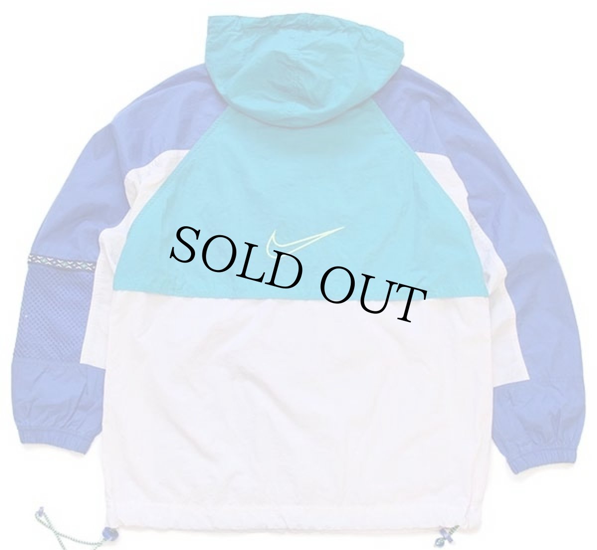 画像2: 90s NIKEナイキ チロリアンテープ マルチカラー 切り替え プルオーバー ナイロンパーカー S (2)