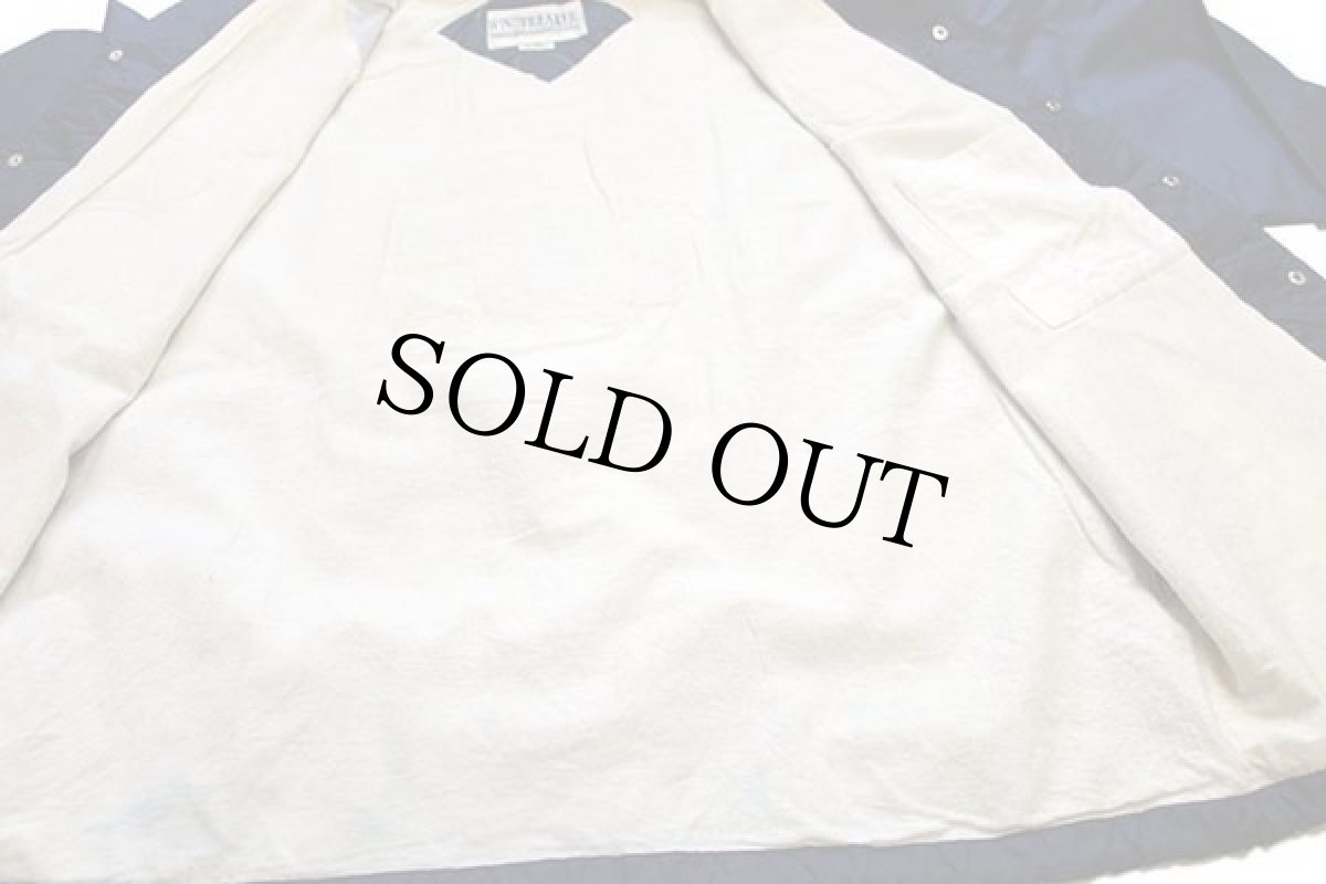 画像5: 90s ドラゴン イーグル サッカークラブ パッチ付き ナイロン コーチジャケット 紺 XL (5)