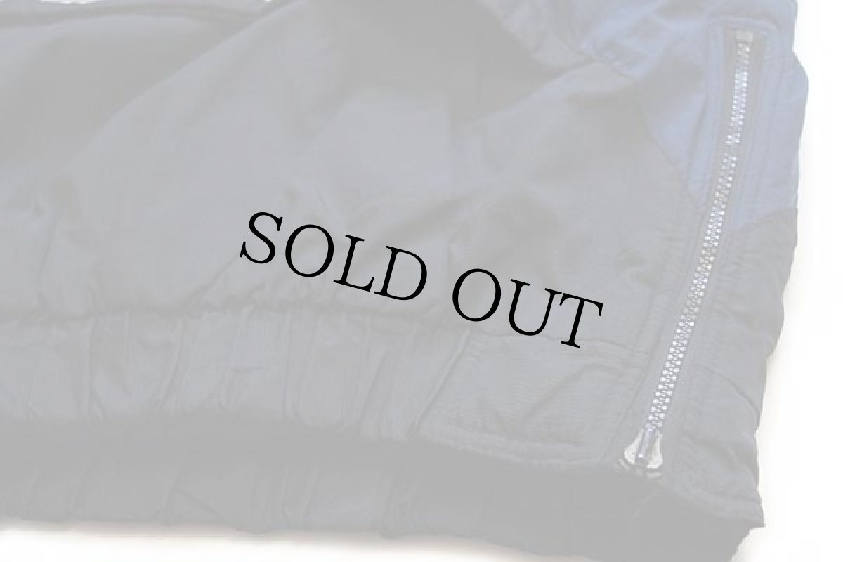 画像7: 90s STARTERスターター MICHIGAN 刺繍 プルオーバー 中綿入り ナイロンパーカー 黒 L (7)