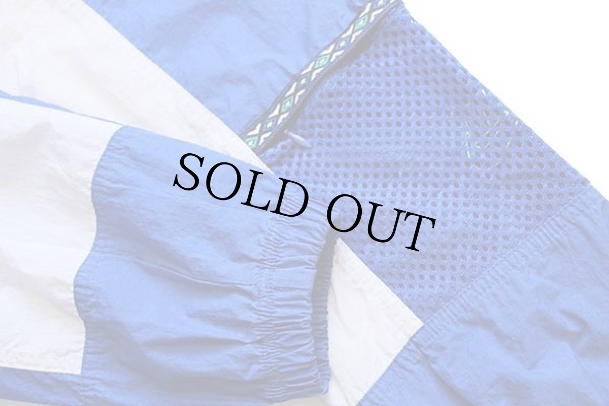 画像6: 90s NIKEナイキ チロリアンテープ マルチカラー 切り替え プルオーバー ナイロンパーカー S (6)