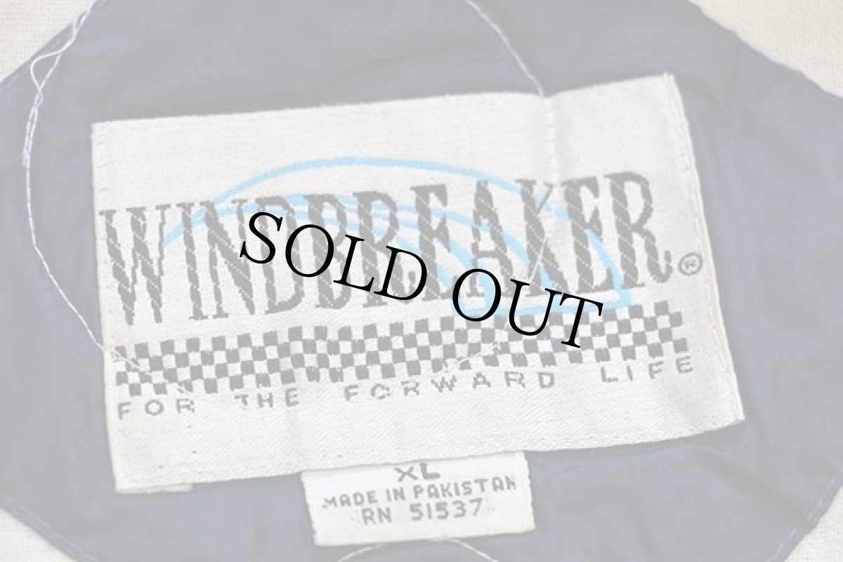 画像4: 90s ドラゴン イーグル サッカークラブ パッチ付き ナイロン コーチジャケット 紺 XL (4)