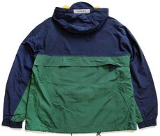 画像2: 90s TOMMY HILFIGERトミーヒルフィガー SAILING GEAR セーリング ロゴ パッチ付き マルチカラー 切り替え ナイロンパーカー (2)