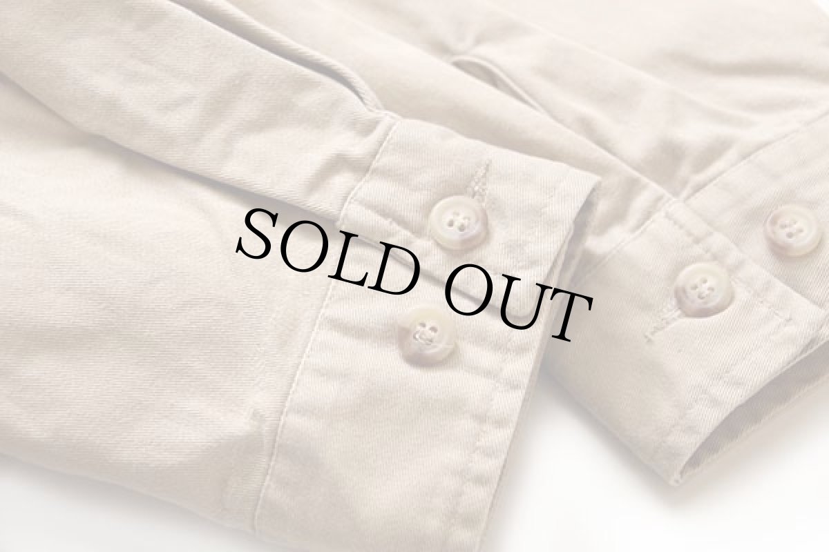 画像6: 90s ポルトガル製 ポロ ラルフローレン ワンポイント チンスト付き コットンジャケット カーキ XXL (6)