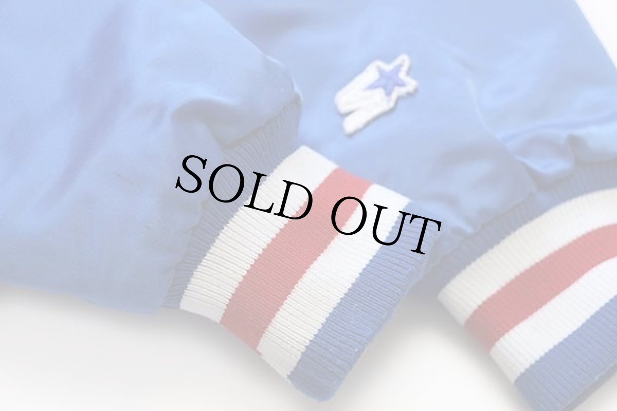 画像6: 90s USA製 STARTERスターター MLB CHICAGO CUBS キルティングライナー ナイロンスタジャン 青 S (6)