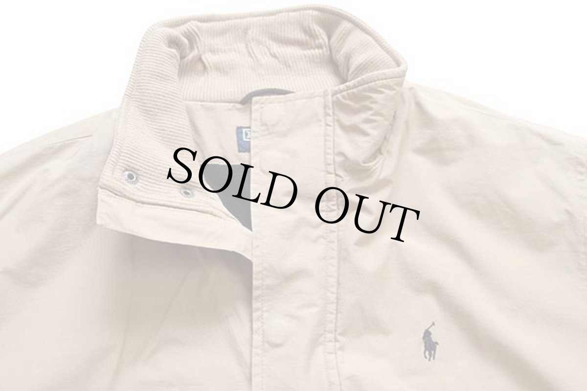 画像3: ポロ ラルフローレン ワンポイント フリースライナー 中綿入り コットン×ナイロン ジャケット カーキ M (3)