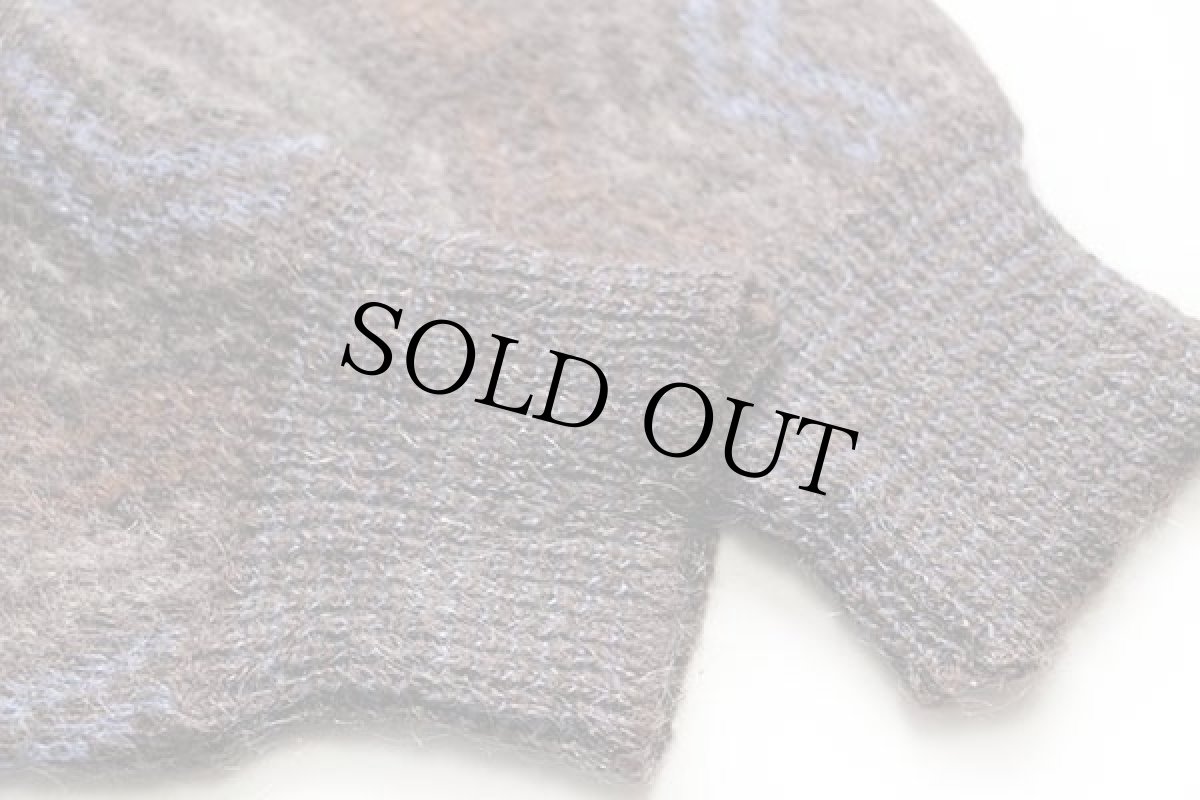 画像6: 90s イタリア製 UNKNOWN モヘヤ×アクリルニット カーディガン 5 (6)