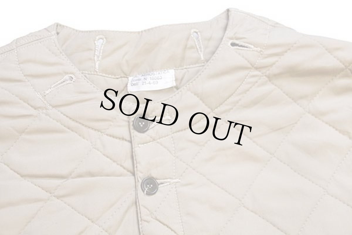 画像3: 60s イタリア軍 キルティングライナー ジャケット サンドベージュ 1 (3)