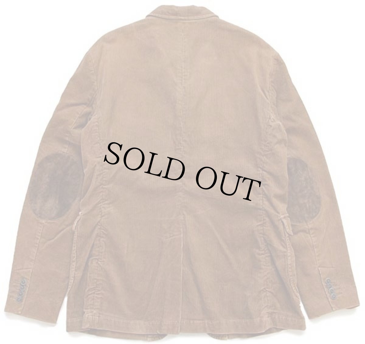 画像2: ポロ ラルフローレン 3つボタン エルボーパッチ付き コーデュロイ テーラードジャケット 茶 L (2)