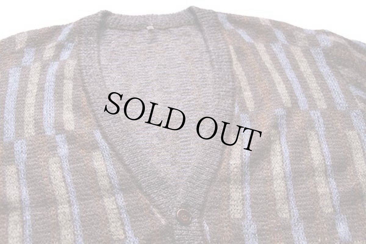画像3: 90s イタリア製 UNKNOWN モヘヤ×アクリルニット カーディガン 5 (3)