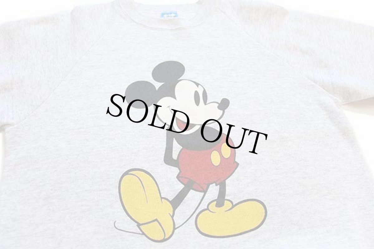 画像3: 80s USA製 Disneyディズニー ミッキー マウス スウェット 杢ライトグレー L (3)