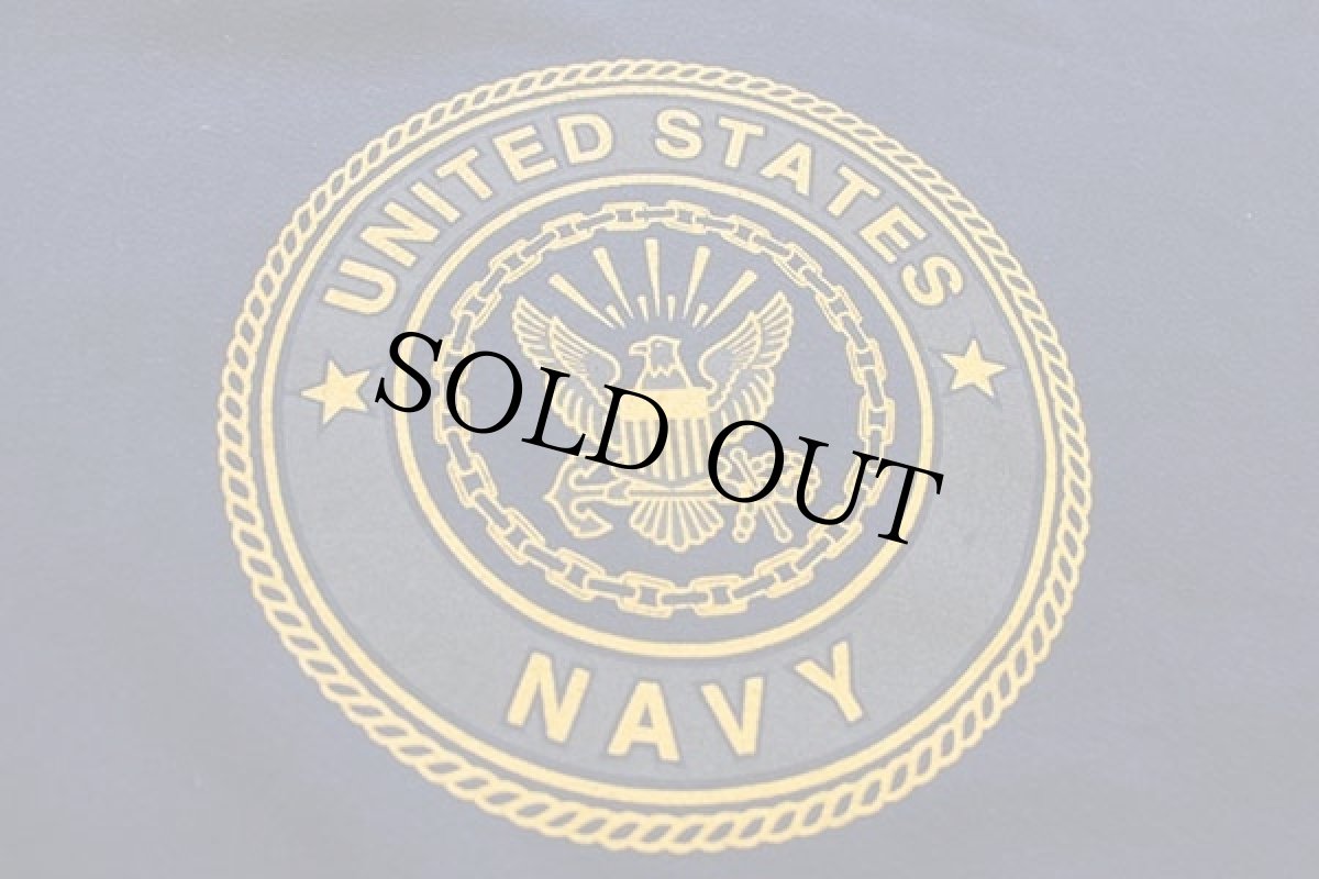 画像3: USA製 米軍 U.S.NAVY 両面リフレクタープリント スウェットパーカー 紺 XL (3)