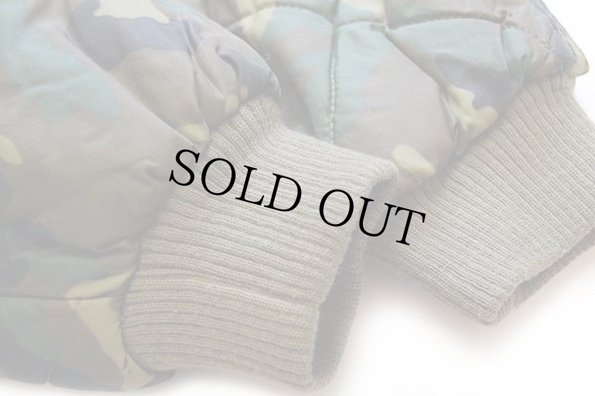 画像7: 90s ユーロ ウッドランドカモ キルティングジャケット 5 (7)