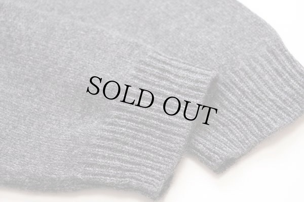 画像6: デッドストック★ポロ ラルフローレン ハイネック ハーフジップ ラムウールニット セーター グレー XL (6)