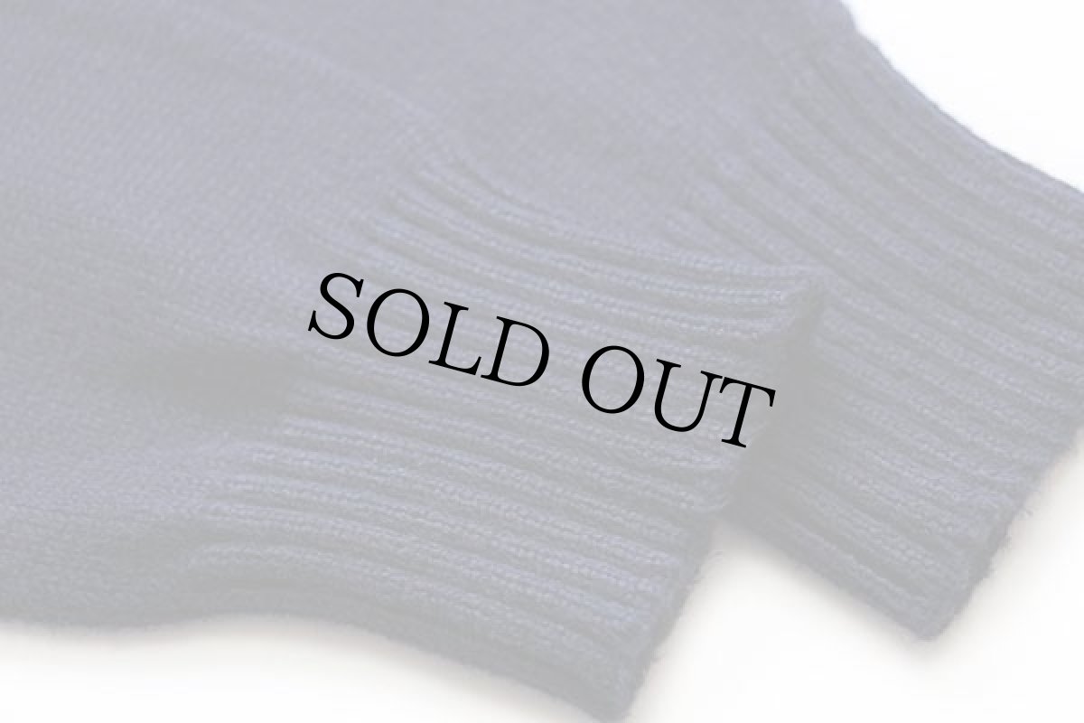 画像5: ポロ ラルフローレン ワンポイント ハイネック コットンニット セーター 紺 M (5)