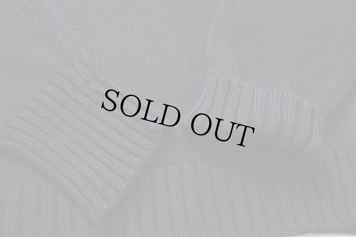 画像5: 90s ポロ ラルフローレン ワンポイント コットンニット セーター 黒 M (5)