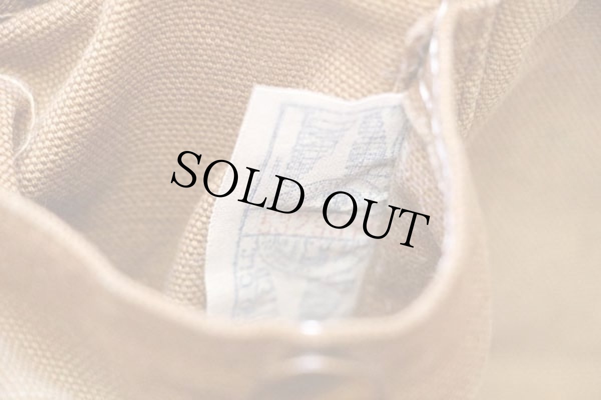 画像4: 80s carharttカーハート キルティングライナー ダック地 チョアコート カバーオール ボロ 茶 (4)