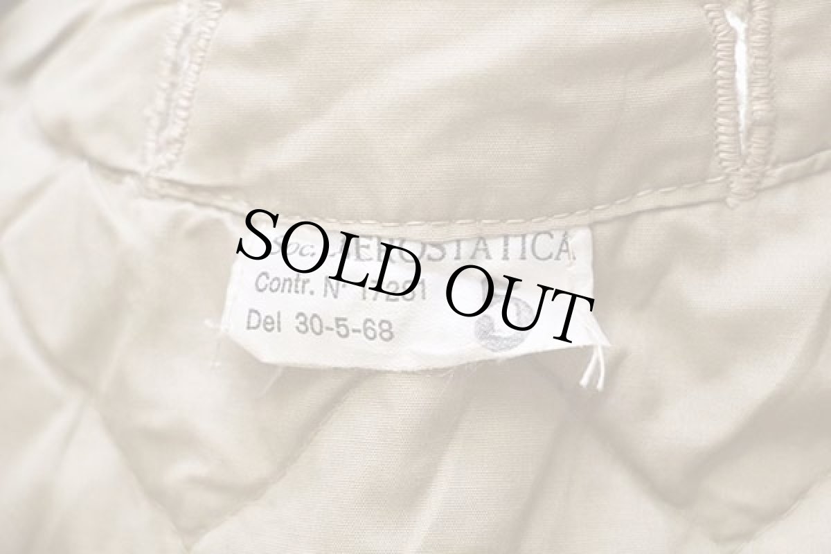 画像4: 60s イタリア軍 キルティングライナー ジャケット サンドベージュ 5★A (4)