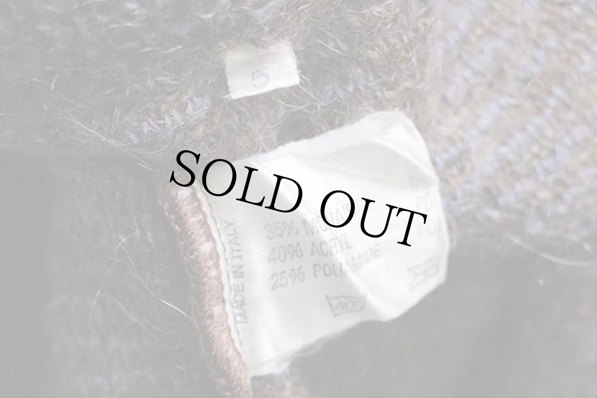 画像4: 90s イタリア製 UNKNOWN モヘヤ×アクリルニット カーディガン 5 (4)